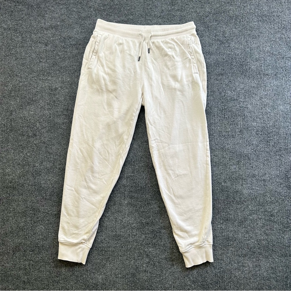 The North Face Sweatpants Women Medium Cream Joggers Fleece Lined Lounge